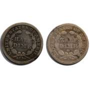 1842 1842 O Seated Half Dimes