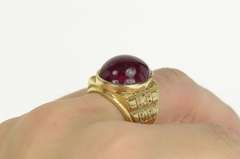 14K Yellow Gold 26.20 Ctw Tourmaline Diamond Statement Ring