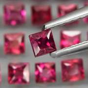 Radiant princess cut! Unheated! 3.20ct Sapphire set!