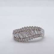 18kt White Gold & Diamond Band Ring