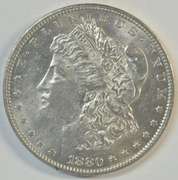 Flashy BU 1880-O Morgan Silver Dollar. Better date