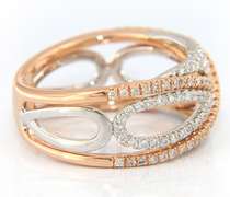 Gabriel & Co Diamond French Pave Set Fancy Anniversary Band