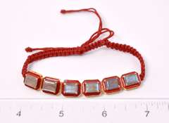 Lavish Labradorite Bracelet in Gold Plated Sterling Silver