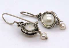 Sterling Silver Pearl Earrings
