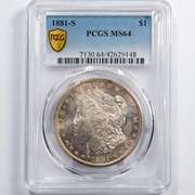 1881 S Morgan Dollar PCGS MS64