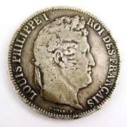 1831 Louis Philippe I 5 Francs Silver Coin
