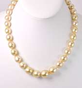 Golden South Sea Pearl Necklace, 14KT