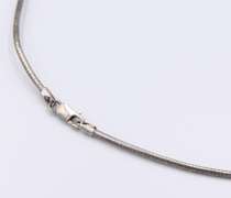 Vintage Italina Sterling Silver Omega Necklace