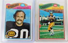 2 Topps 1977 Football Cards