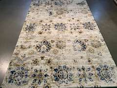 MAGNIFICENT VINTAGE REPRO DESIGN RUG 6x8