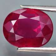 Stunning 3.08ct reddish pink Ruby