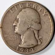 Key 1932 S Washington Quarter