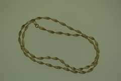 Italian Sterling Silver Twisted Omega Chain Necklace