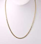 Wonderful Heart Link Necklace in 14K Yellow Gold