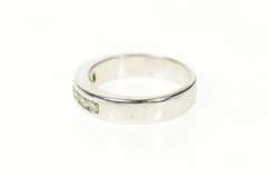 14K White Gold 0.42 Ctw Diamond Channel Wedding Band Ring