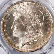 1884 0 Morgan Dollar PCGS MS63.