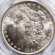 1884 0 Morgan Dollar PCGS MS64.