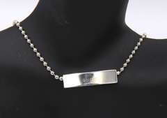 Chi Gucci ID Bar Choker Necklace