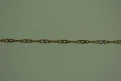 Mexican Sterling Silver Rope Chain And Filigree Pendant