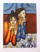 Pablo Picasso, Paul as Harlequin and His Companion