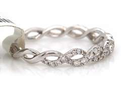 Dazzling White Gold Diamond infinity Eternity anniversary Band