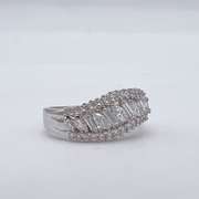 18kt White Gold & Diamond Band Ring