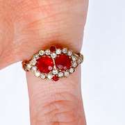 14kt Gold, Ruby, & Diamond Ring