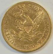 Lustrous 1898 US $5 Liberty Gold Piece in AU