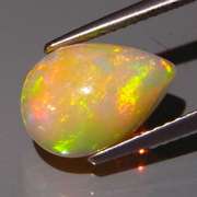 Pear cut 2.04ct floral fairy fire Welo Opal