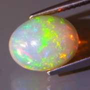 Glowing! 2.78ct full cover multi-pattern Jelly Opal