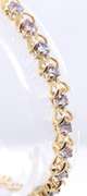 Attractive Yellow Gold Tanzanite Tennis Bracelet