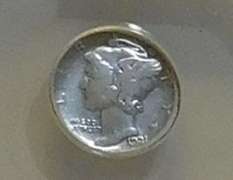 1921 Merc Dime Sil ANACS G-4 Det pol