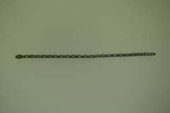 Vintage Sterling Silver Aquamarine Tennis Bracelet