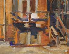 Beautiful Original oil on paper Abstract painting