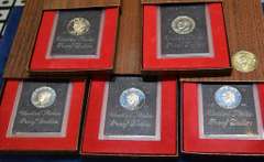 5x 1971 Proof Silver Eisenhower Dollars
