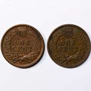 1890 & 1898 Near Unc Indian Cents