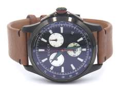 Gucci G Timeless Leather Chronograph 44mm Quartz Watch
