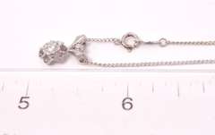 Wonderful Flower Diamond Pendant Necklace in 14K White Gold