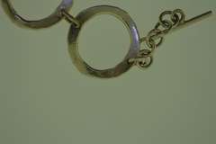 Mexican Sterling Silver large Circle Link Bracelet