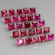 Radiant princess cut! Unheated! 3.20ct Sapphire set!