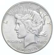 1935 Peace Silver Dollar