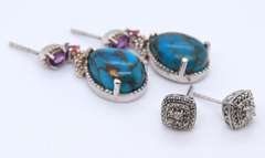 Lot of 2 Sterling Silver Earrings