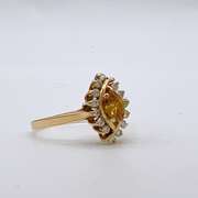 14kt Gold, Fancy Yellow Diamond Cocktail Ring