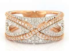 Gabriel & Co Diamond French Pave Set Fancy Anniversary Band