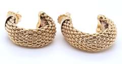 Charming 18kt Mesh Earrings