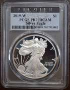2019-W Proof American Silver Eagle PCGS PR70DCAM