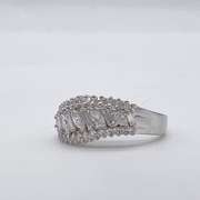 18kt White Gold & Diamond Band Ring