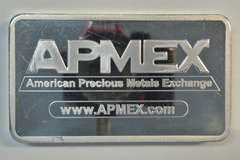 Apmex 10 Troy Oz. pure .999 fine silver bar in plastic