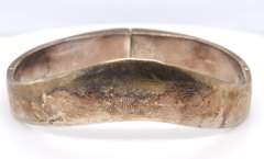 Vintage Sterling Silver Mexico Signed Cuff Bangle