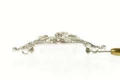 Platinum 1.03 Ct Art Deco Diamond Ornate Filigree Pendant/Pin
